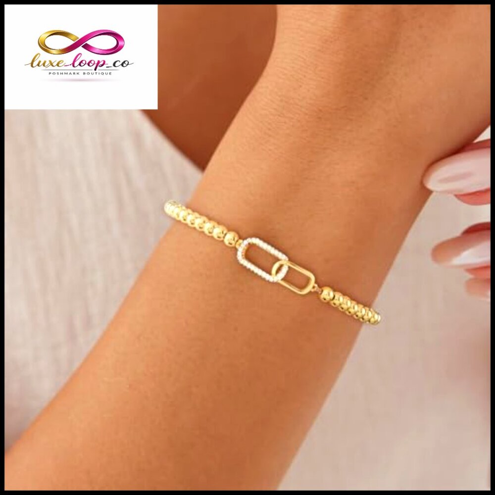 Dainty Stretch Bracelet Stackable Minimalist Eleg… - image 2